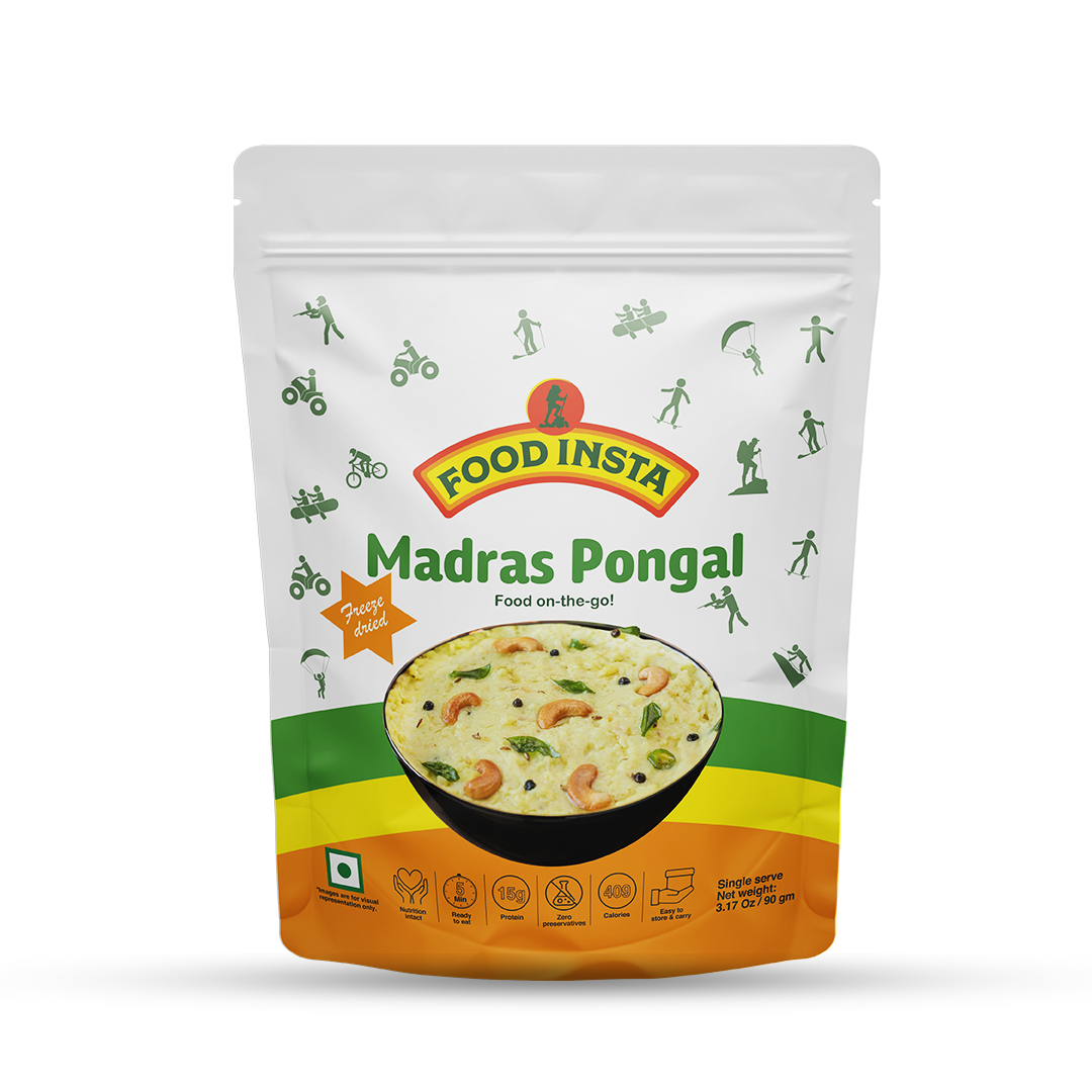 Travel food instant madras pongal