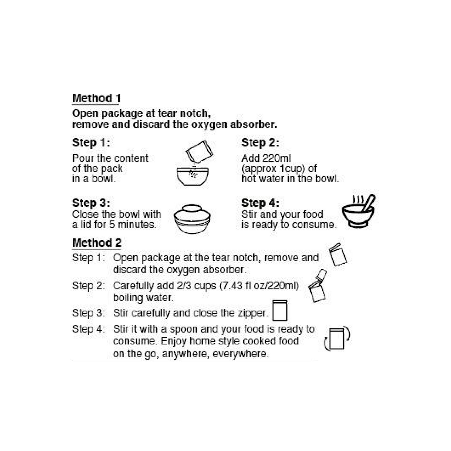 heat and eat meals